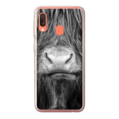 Produktbild von MuchoWow® Handyhülle Schutzhülle Hülle für Samsung Galaxy A20e Schottischer Highlander - Haare - Tiere Silikon Softcase Handy Hülle - Abdeckung