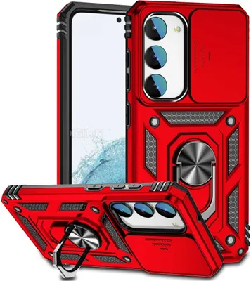 Produktbild von König Design Hülle kompatibel mit Samsung Galaxy S23 Plus Kunststoff Soft Handyhülle - Handy Case Rot