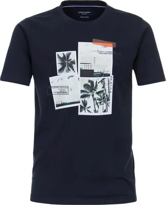 Produktbild von CasaModa XXL T-Shirt dunkelblau Frontprint
