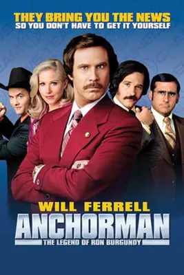 Produktbild von Anchorman, The Film Movie Kino - Poster Druck - Größe 61x91,5 cm