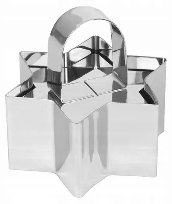 Produktbild von Tadar Ausstecher Kuchenring Sternform für Lebensmittel