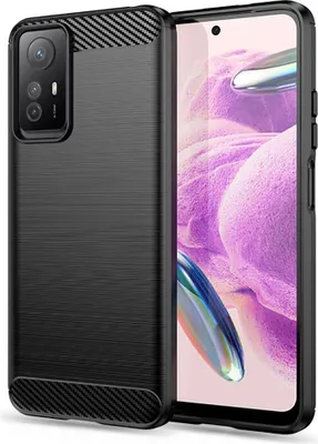 Produktbild von Carbon Shield TPU Hülle für Xiaomi Redmi Note 12S - Schwarz KP28053