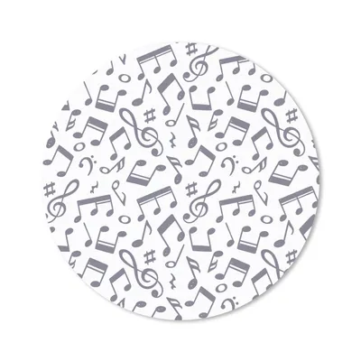 Produktbild von MuchoWow® Mauspad Mousepad Musiknoten - Muster - Musik 20x20 cm - Mousepads - Maus Mat - Pad - Mausunterlage - Schreibtischmatte