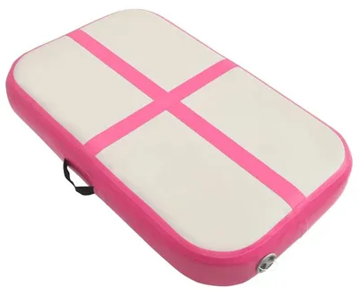 Obrázok produktu pre Nafukovacia gymnastická podložka – balančná tyč – vzdušná podložka s pumpou – 60 x 100 x 20 cm – PVC – armygren