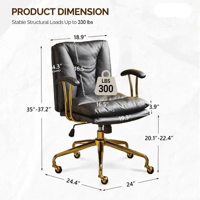 Image de Chaise de bureau - Chaises de bureau - Siège de bureau - Chaise de bureau ergonomique - Chaise réglable en hauteur