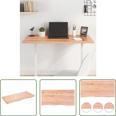 Obrázek produktu pro The Living Store Stolová deska světle hnědá 100x50x2 cm z masivního dřeva dub ošetřený