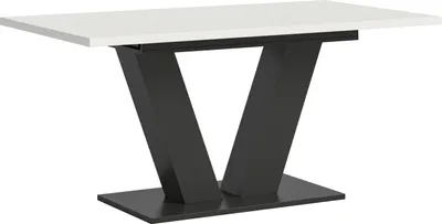 Produktbild von Kulissentisch >Motion< ausziehbar bis 190cm, in Grau / Weiß - 150/190x76x90cm (BxHxT)