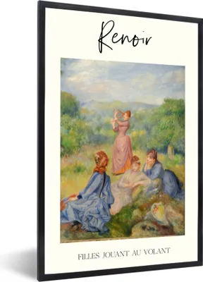 Produktbild von MuchoWow® Gerahmtes Poster Malerei - Renoir - Alte Meister 60x90 cm - Poster mit Schwarzem Bilderrahmen Wandposter Rahmen Foto Bilder - Kunst