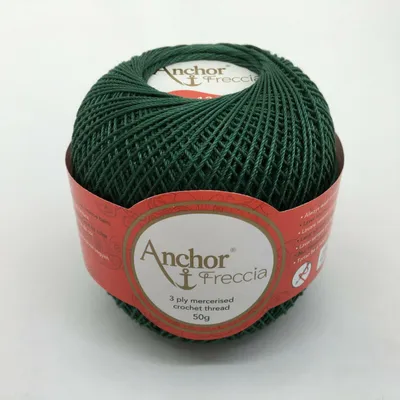 Produktbild von Anchor Freccia Stärke 12 4771012-00218 grün Häkelgarn, 100 % Baumwolle