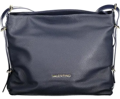 Immagine prodotto di Borsa da donna blu: tracolla regolabile, chiusura con zip, realizzata con materiali riciclati