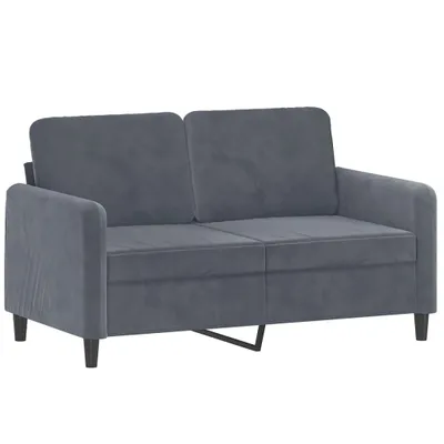 Produktbild von vidaXL 2-Sitzer-Sofa Dunkelgrau 120 cm Samt