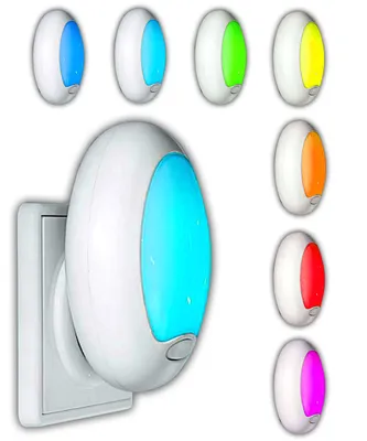 Produktbild von Nachtlicht mit 7 LED mehrfarbig Schlummerlicht Baby Nachtlicht Kinderzimmerlampe