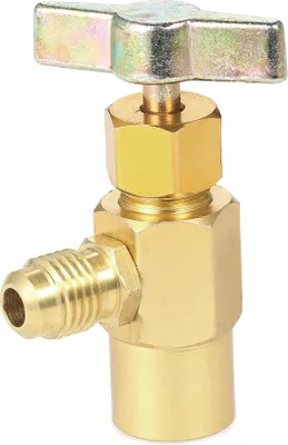 Image de Distributeur de réfrigérants pour climatiseur automobile R134A R-134 AC Refrigerant Aluminum Tap 1/2" ACME Thread Valve Tool