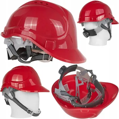 Produktbild von Verstellbarer Bauschutzhelm - rot (50)