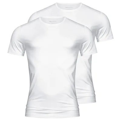 Produktbild von Mey 2er Pack Dry Baumwolle Unterhemd / Shirt Kurzarm Ideal als Unterhemd oder Freizeit-Shirt, Elastisches und temperaturausgleichendes Material, Bester Tragekomfort