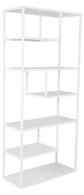 Produktbild von Staal Regal 5 Regale weiß.