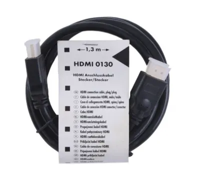 Produktbild von Schwaiger HDMI0130 053, 1,3 m, HDMI Typ A (Standard), HDMI Typ A (Standard), Schwarz
