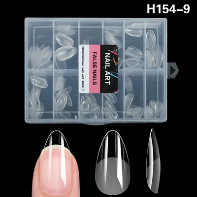 Image de INF 216 Embouts d'ongles DIY Goutte d'eau Givrée Transparente pour Extensions