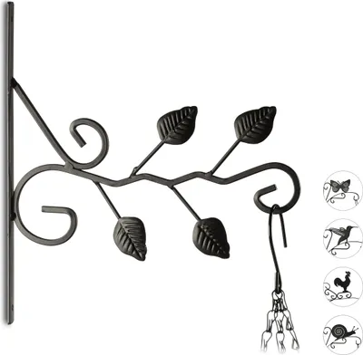 Produktbild von relaxdays Blumenhaken mit verschiedenen Motiven