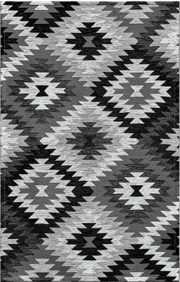 Zdjęcie produktu dla Dywan welurowy antypoślizgowy AVANA 55X280 cm CZARNY | GalleriaFarah1970