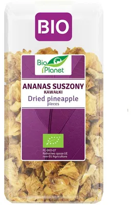 ANANAS SUSZONY KAWAŁKI BIO 100 g - BIO PLANET