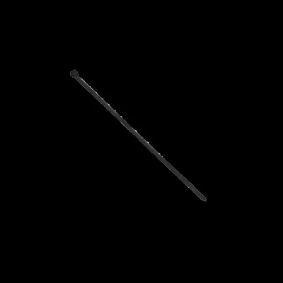 Obrázok produktu pre Káblové pásky, čierna farba, odolné voči UV žiareniu, šírka 4,8 mm, dĺžka 400 mm, 100 kusov.