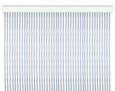Immagine prodotto di Tenda per porte in PVC antirumore antimosche Twist - 100x220 cm. White