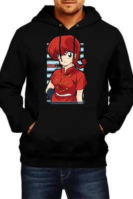 Produktbild von Herren Kapuzenpullover Japan Animation Manga Anime Comics Ranma Saotome, Man L / Schwarz