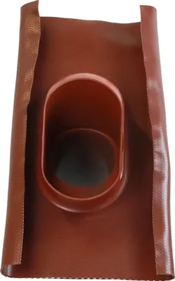 Produktbild von Auraflex DN 125 rot mit Wetterkappe + Adapter auf DN100