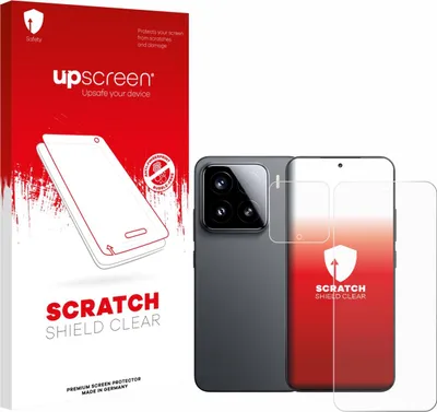 Produktbild von upscreen Schutzfolie für Xiaomi 15 (Display+Kamera) Displayschutz Displayschutzfolie Folie Klar Transparent