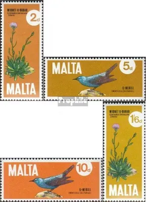 Produktbild von Briefmarken Malta 1971 Mi 429-432 (kompl.Ausg.) postfrisch Nationalsymbole