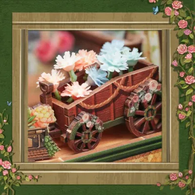 Produktbild von Blossom Florists Cutebee Miniaturhaus DIY 3D-Puzzle mit LED-Beleuchtung