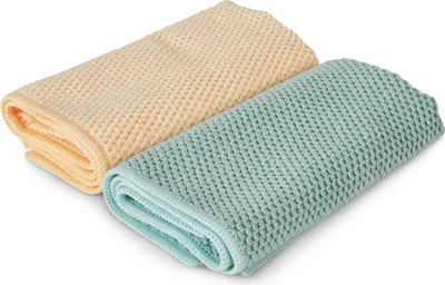 Zdjęcie produktu dla Spontex 3384127001582, Mikrofibra, Beżowy, Zielony, Pranie w pralce, 60 °C, 2 szt., Pudełko