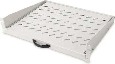 Produktbild von DIGITUS Ausziehbarer Fachboden zum Festeinbau an den vorderen 483 mm (19")-Profilschienen