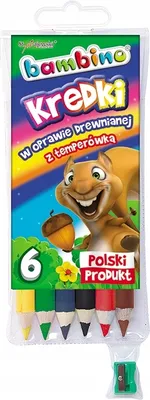 Produktbild von Bambino Schulbleistifte mit Anspitzer 6 Farben