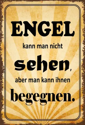 Produktbild von vianmo Holzschild 18x12 cm Engel kann man nicht sehen Dekoration