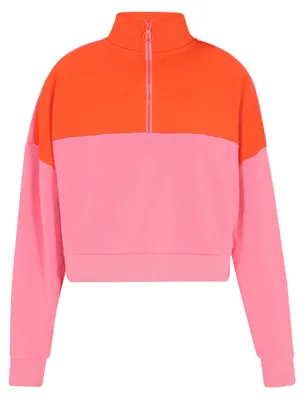 Image de Jika, sweat-shirt pour femme - orange rosé, taille S