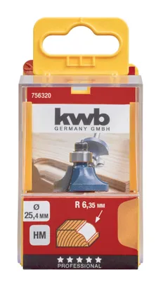 Produktbild von kwb 756320, Ovolo Bit, 6,35 mm, 2,54 cm, 8 mm, 1 Stück(e)