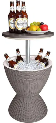 Produktbild von Beistelltisch 10053467_127, mit Kühlfunktion, 30 l, 82 x 48,5 x 48,5 cm, beige