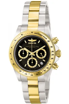Zdjęcie produktu dla Invicta Speedway 9224 Zegarek Męski - Mechanizm Kwarcowy - Stal Nierdzewna z Czarną Tarcza - 39 mm