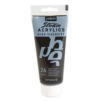 Produktbild von Deckende Acrylfarbe - Schwarz - 100 ml