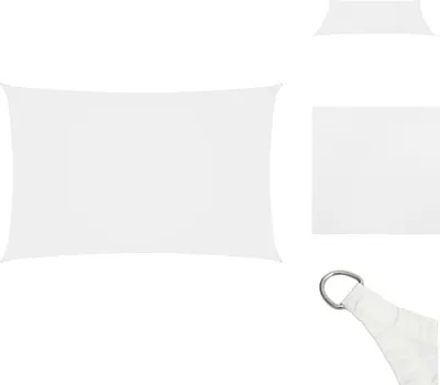 Produktbild von vidaXL Sonnensegel Oxford-Gewebe Rechteckig 5x8 m Weiß - Sonnenschirme & Sonnenschutze