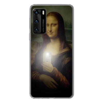 Produktbild von MuchoWow® Handyhülle Schutzhülle Hülle für Huawei P40 Mona Lisa - Da Vinci - Telefon Silikon Softcase Handy Hülle - Handytasche