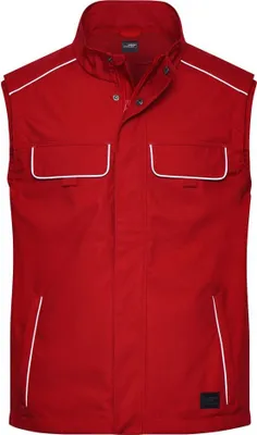 Produktbild von Workwear Softshell Light Vest - SOLID - red, Gr. XS