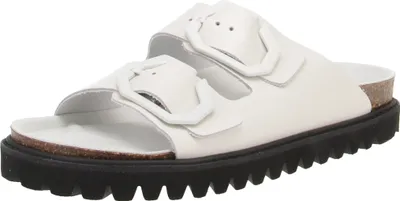 Produktbild von Genuins G105681 Galia Leather - Damen Schuhe Pantoletten - Off-White, Größe:39 EU