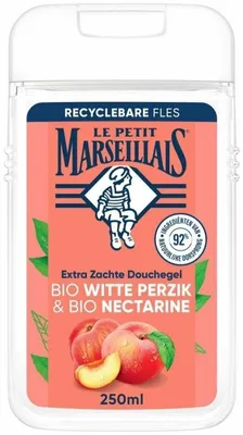 Productafbeelding van Le Petit Marseillais Douche Gel Witte Perzik & Nectarine Bio (250 ml)