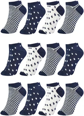 Produktbild von MEGAGROUP 12 Paar Mädchen Socken Sneakersocken Kindersocken 27-30