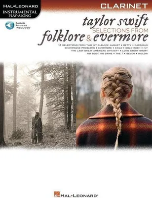 Obrázok produktu pre Taylor Swift - Selections from Folklore & Evermore: Clarinet Play-Along Book with Online Audio