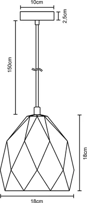 Produktbild von Hängelampe, E27, Lampe Für Wohnzimmer Esszimmer Küche, Höhenverstellbar Farbe Gips-Weiß