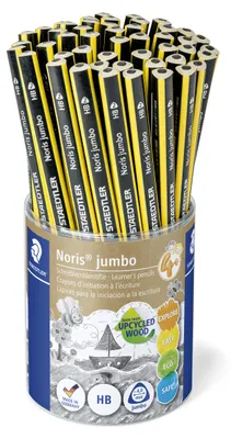 Produktbild von STAEDTLER Noris jumbo 119 Schreiblernbleistift Köcher mit 48 Bleistiften HB